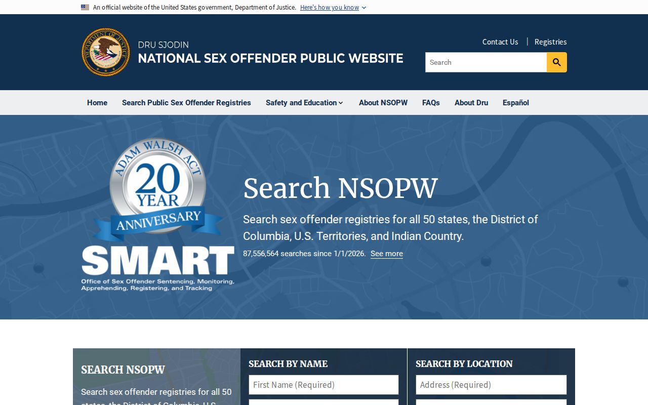 Laclede County sex offender search through the national NSOPW portal
